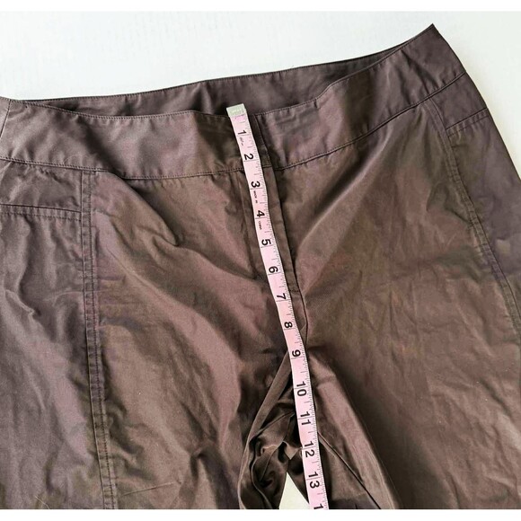 Babette Wide Leg Lantern Barrel Cropped Pants Lagenlook Brown Women's sz. Small - Picture 5 of 8